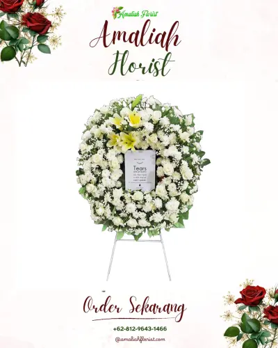 Krans Bunga Duka Cita di Cihanjuangrahayu